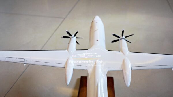 Model of Fokker 50 Skywest with detailed craftsmanship.